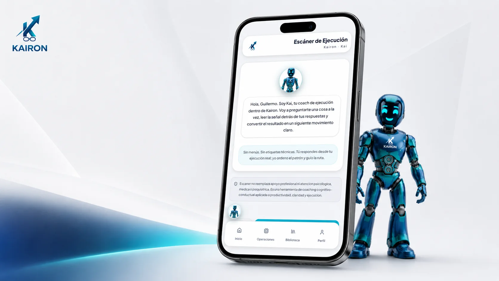 Mockup del Escáner de KAIRON.