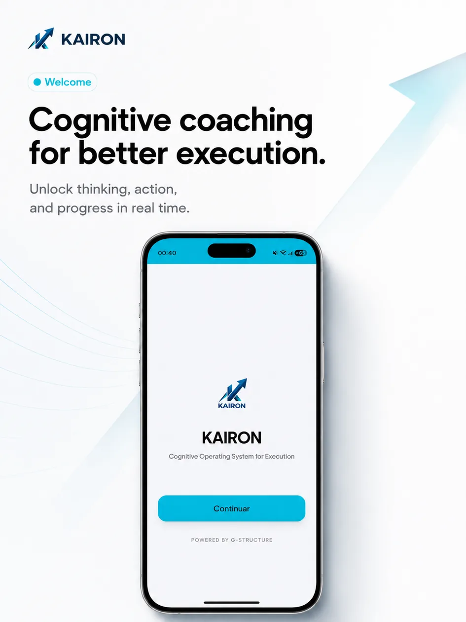 KAIRON MVP onboarding screen.